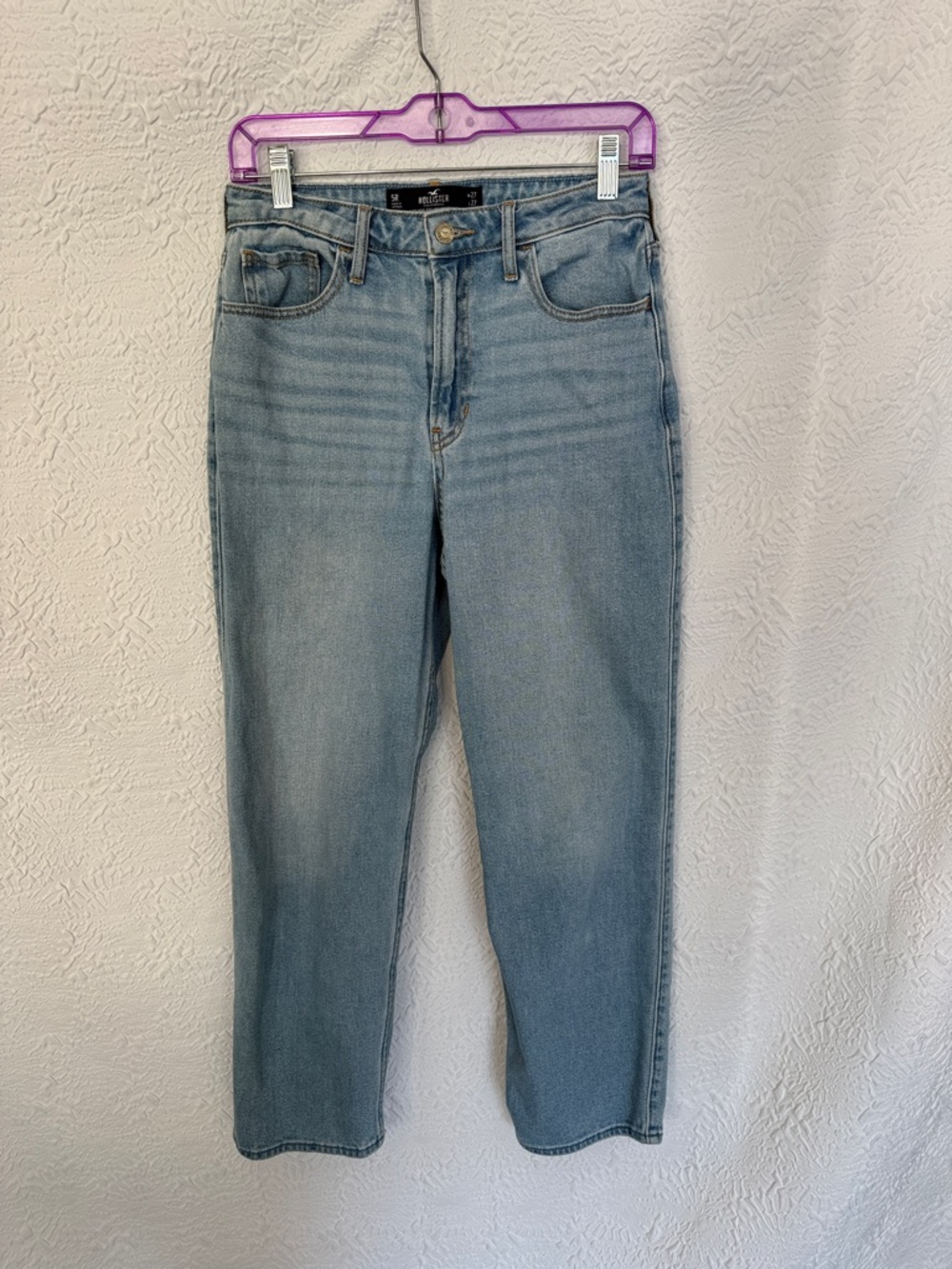 Hollister Ultra High-Rise Vintage Straight Jeans 💙 | Light Wash | W27 L27